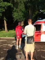 Rolands Štrobinders sniedz interviju